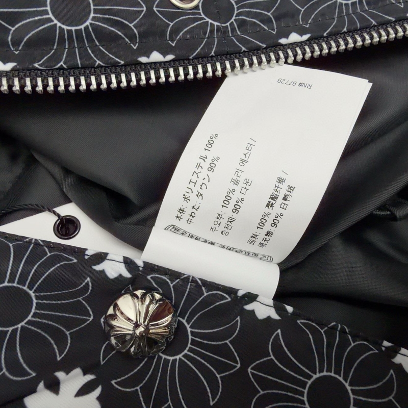 Ch*0me He**ts down jacket